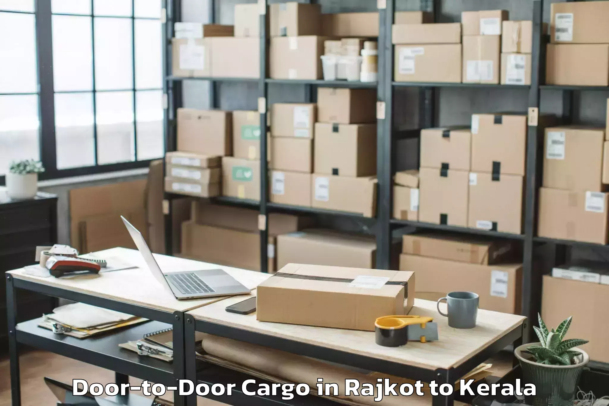 Efficient Rajkot to Thiruvalla Door To Door Cargo